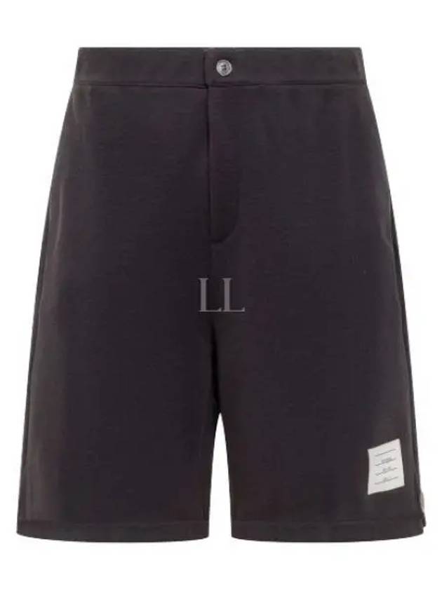 Logo Patch Midi Shorts Navy - THOM BROWNE - BALAAN 2