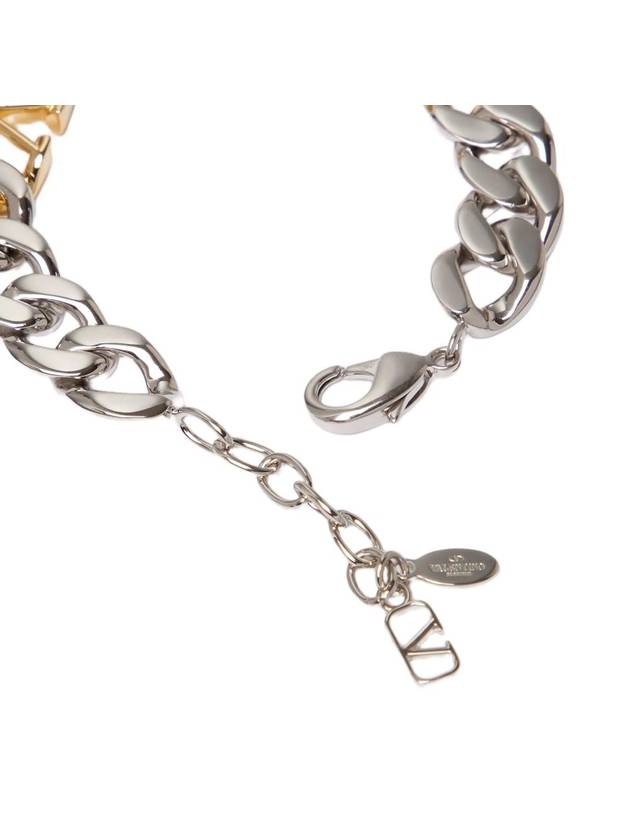 V logo metal chain bracelet 4Y2J0Q19 Y44 - VALENTINO - BALAAN 4