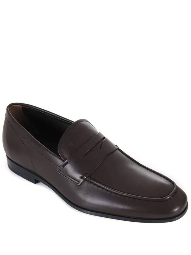 Men's Penny Leather Loafers Brown - TOD'S - BALAAN 4