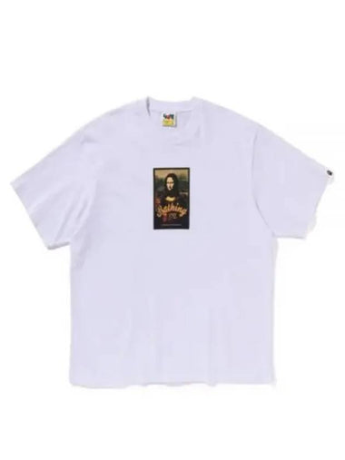 A BATHING APE 24 Art Print Relaxed Fit Tee M 1K30110336 white short sleeve t shirt - BAPE - BALAAN 1