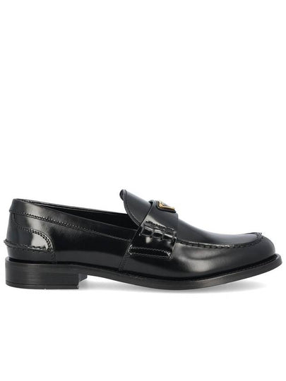 Brushed leather loafers black 1D813N 055 F0002 - PRADA - BALAAN 2