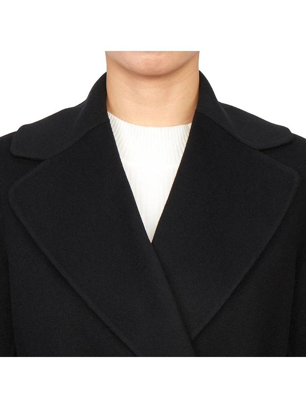 Poldo long wool single coat black - MAX MARA - BALAAN 8