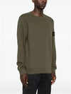 Wappen Patch Crew Neck Cotton Sweatshirt Brown - STONE ISLAND - BALAAN 4