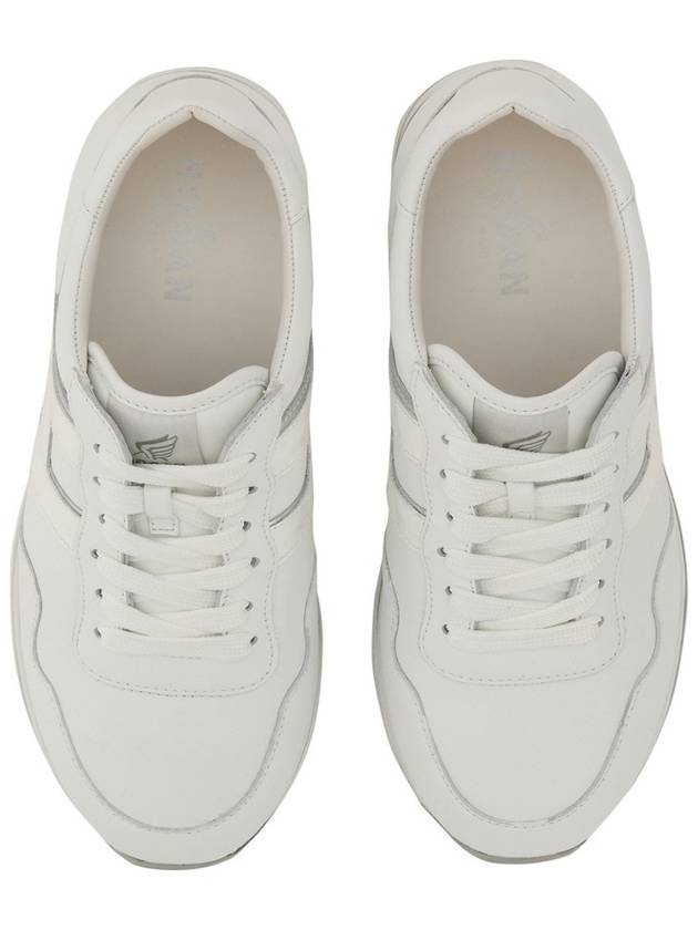 H logo platform low-top sneakers white silver - HOGAN - BALAAN 8