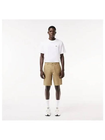 Men s Straight Fit Bermuda Chino Beige - LACOSTE - BALAAN 1