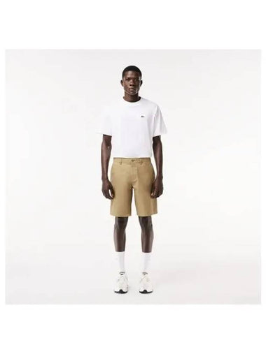 Men s Straight Fit Bermuda Chino Beige - LACOSTE - BALAAN 1