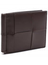 Cassette Money Clip Card Wallet Brown - BOTTEGA VENETA - BALAAN 4