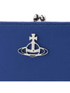 Women's ORB Logo Bicycle Wallet Blue - VIVIENNE WESTWOOD - BALAAN.