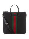 Stripe Two Way Tote Bag Black - GUCCI - BALAAN 2