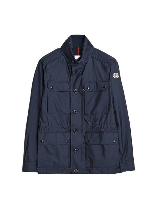 Lez Rain Jacket Navy Blue - MONCLER - BALAAN 1