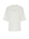 Logo Cotton Short Sleeve T-Shirt White - MARNI - BALAAN 1