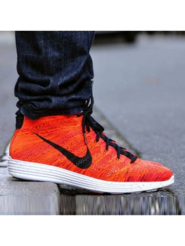 01554969600Luna Fly Knit ChukkaCrimson Black - NIKE - BALAAN 1