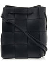 Intrecciato Cassette Small Bucket Bag Black - BOTTEGA VENETA - BALAAN 2