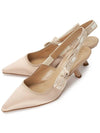 J'adior Satin Cotton Slingback Heels Nude - DIOR - BALAAN 2