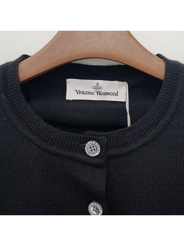 Bea Cropped Cardigan Black - VIVIENNE WESTWOOD - BALAAN 9