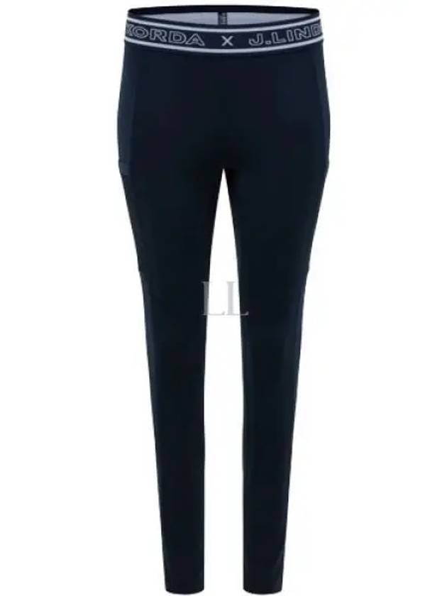 NK Logo Band Tights Leggings Navy - J.LINDEBERG - BALAAN 2