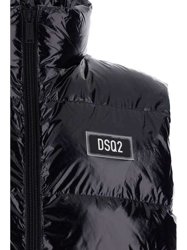 Logo Down Vest Black - DSQUARED2 - BALAAN 4