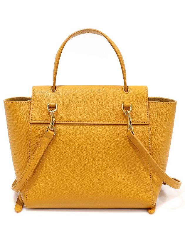 189003ZVA 11CL Yellow Grain Calfskin Nano Belt Bag 2WAY - CELINE - BALAAN 3