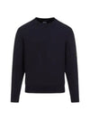 Diagonal Raised Fleece Sweatshirt Navy - CP COMPANY - BALAAN 2