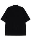 Women s Basic Logo Half Neck T Shirt Black MCFW24LT5BK - MACKY - BALAAN 3