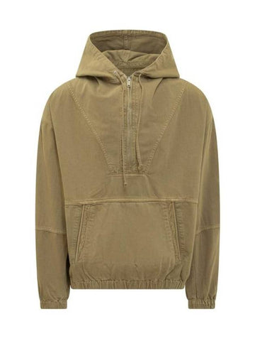 Vlode Cotton Anorak Green - ISABEL MARANT - BALAAN 1