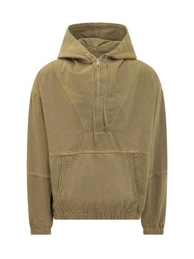 Vlode Cotton Anorak Green - ISABEL MARANT - BALAAN 1