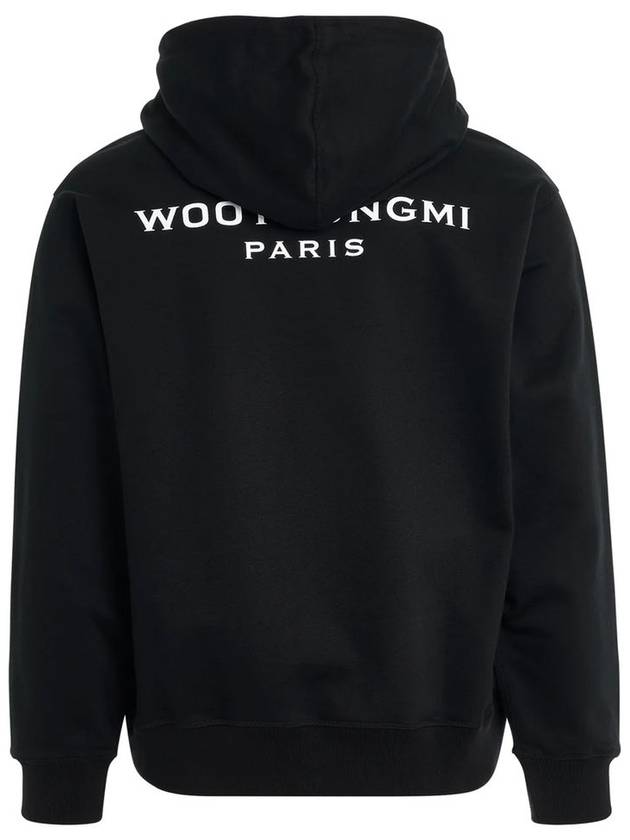 Back Logo Hooded Men s T Shirt Black - WOOYOUNGMI - BALAAN 1