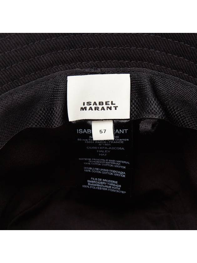 Isabel Marant Hailey Women s Bucket Hat CU001XFA A2C08A BKBK - ISABEL MARANT ETOILE - BALAAN 6