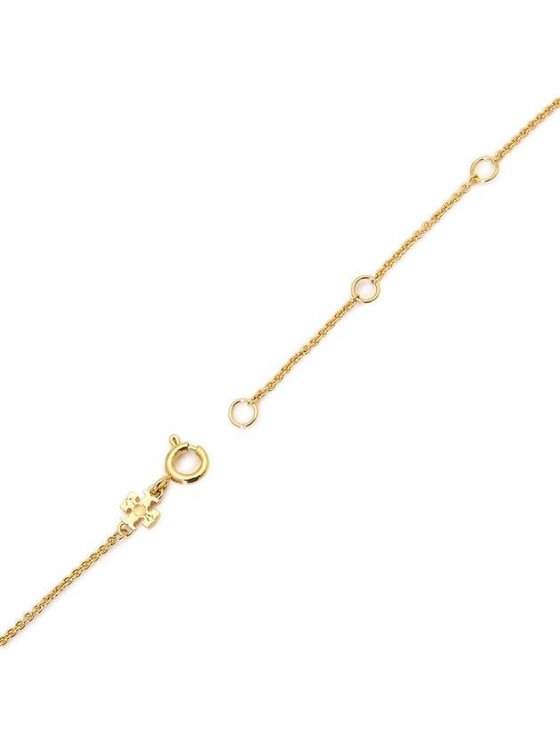 Kira Enamel Pendant Necklace Tory Gold Black - TORY BURCH - BALAAN 7