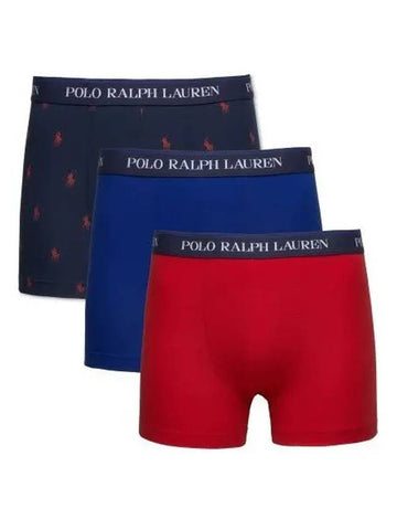 Classic Stretch Cotton Trunks 3 Pack Multi - POLO RALPH LAUREN - BALAAN 1