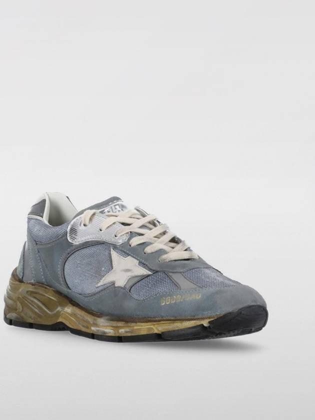 Dad Mesh Suede Tab Low Top Sneakers Blue - GOLDEN GOOSE - BALAAN 3