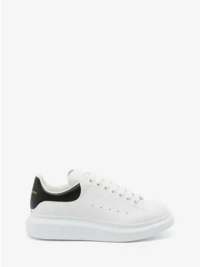 Oversized Leather Tab Low Top Sneakers White - ALEXANDER MCQUEEN - BALAAN 2