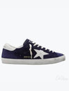 Superstar Suede Low Top Sneakers Navy - GOLDEN GOOSE - BALAAN 2