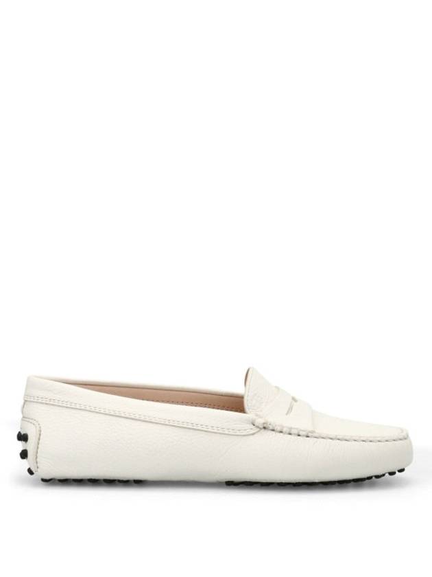 Women's Gommino Leather Driving Shoes White - TOD'S - BALAAN 2