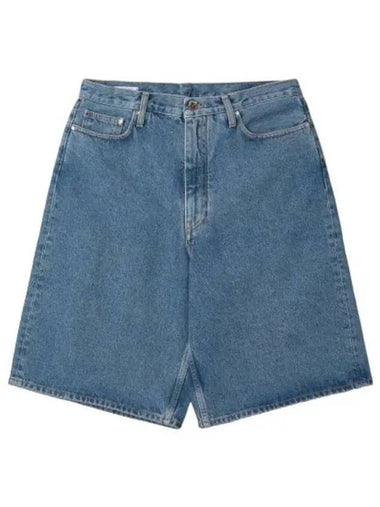 Arrow Denim Shorts Pants Blue - OFF WHITE - BALAAN 1