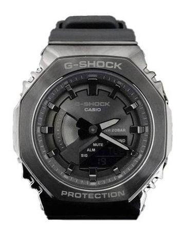 2100 Series Metal Cover Analog Digital Watch Black - G-SHOCK - BALAAN 1