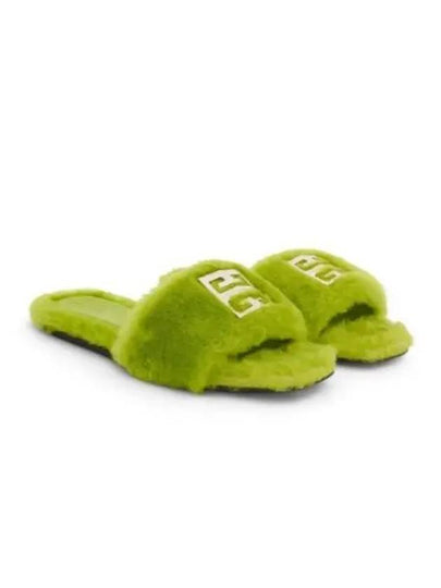 4G Shearing Slippers Citrus Green - GIVENCHY - BALAAN 2