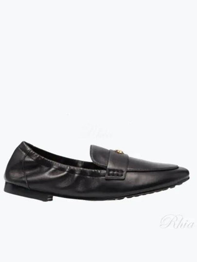 Ballet Double T Napa Leather Loafers Black - TORY BURCH - BALAAN 2