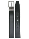 Men's Reversible Adjustable Leather Belt Black - SALVATORE FERRAGAMO - BALAAN 3