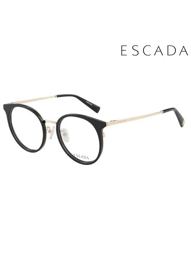 Glasses Frame VES A45F 0A01 Round Metal Men Women - ESCADA - BALAAN 2