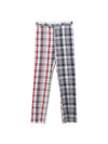 Men's Fun Mix Striped Plaid Low Rise Straight Pants - THOM BROWNE - BALAAN 1