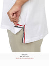 Lightweight Cotton Short Sleeve Polo Shirt White - THOM BROWNE - BALAAN 9