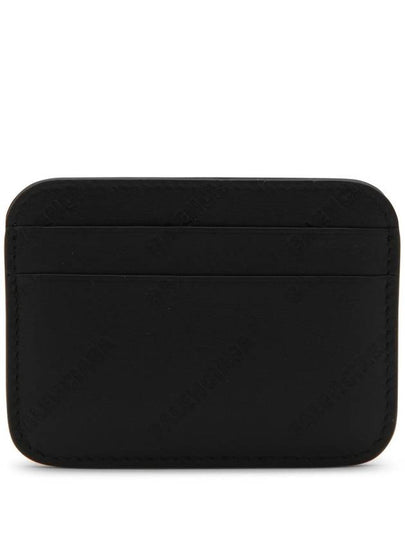 Embossed Logo Card Wallet Black - BALENCIAGA - BALAAN 2