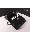 Women's Gold Vanity Retro Lambskin Chain Mini Bag Black - CHANEL - BALAAN 7