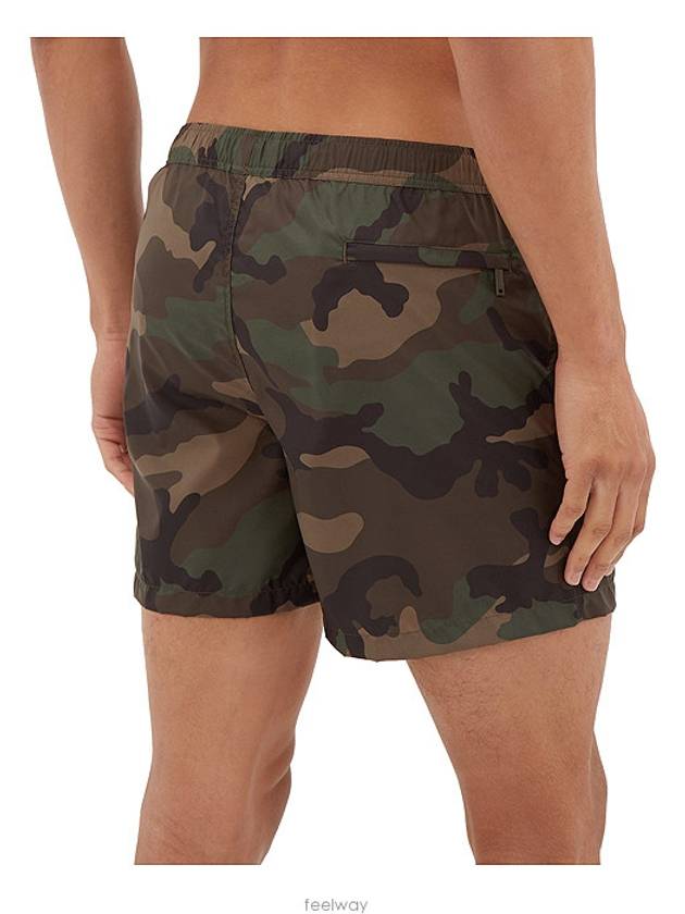 Camouflage Swim Shorts Green - VALENTINO - BALAAN 4