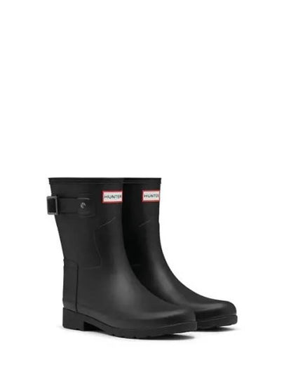 Refined Short Wellington Rain Boots Black - HUNTER - BALAAN 2