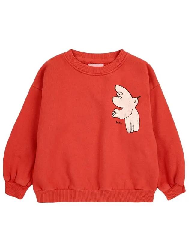 Kids Freedom Bird Sweatshirt Red - BOBO CHOSES - BALAAN 2