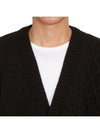 Braided Cardigan Black - FAMILY FIRST - BALAAN 7