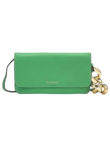 Chain phone pouch bright green - JW ANDERSON - BALAAN 1