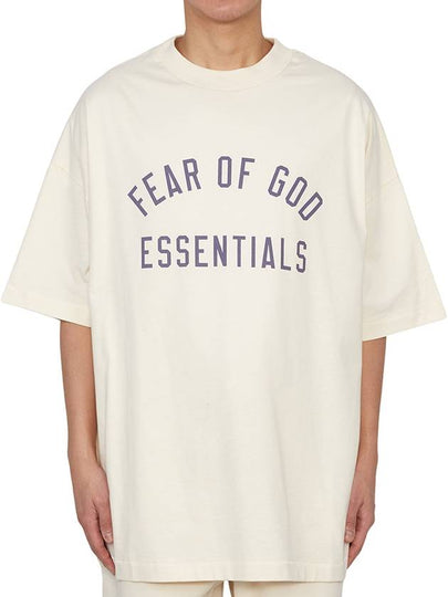 Jersey Crew Neck Short Sleeve T-Shirt White - FEAR OF GOD - BALAAN 2